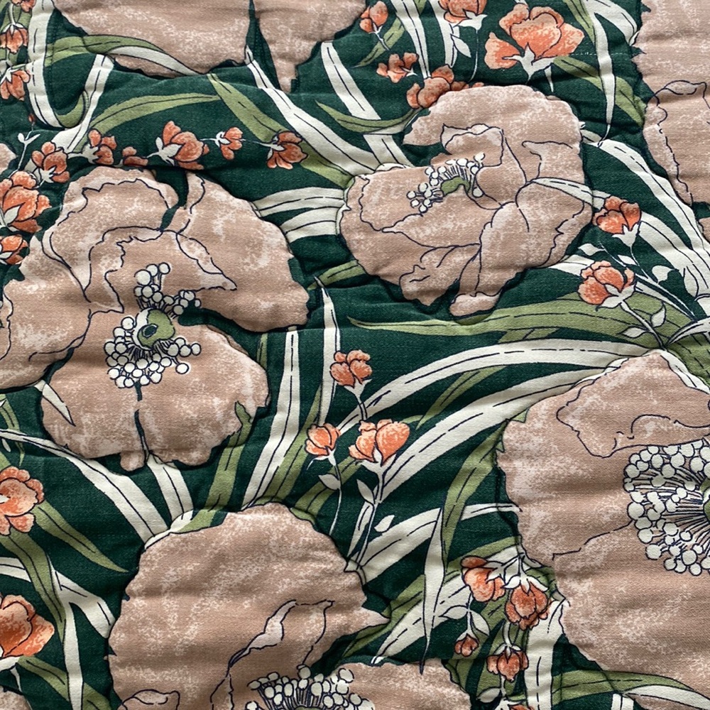 Gorgeous 70s vintage California King size floral comforter
